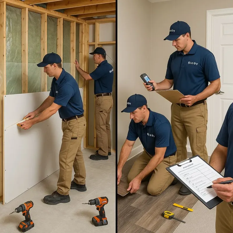 Repairs and Reconstruction process in North Scituate, RI